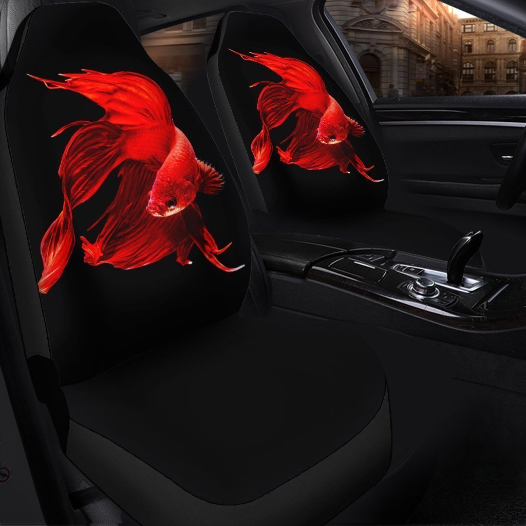 Red Fish Animal Car Seat Cover