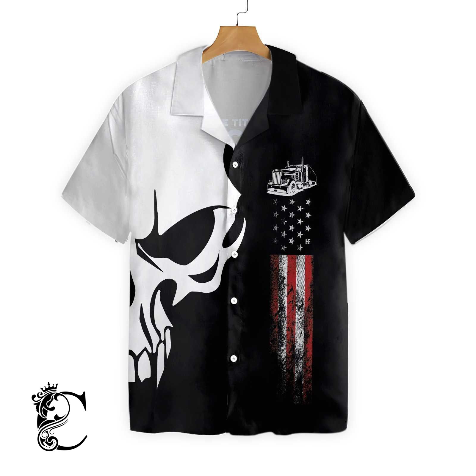 Trucker Proud Skull 1 Ez12 0303 Hawaiian Shirt