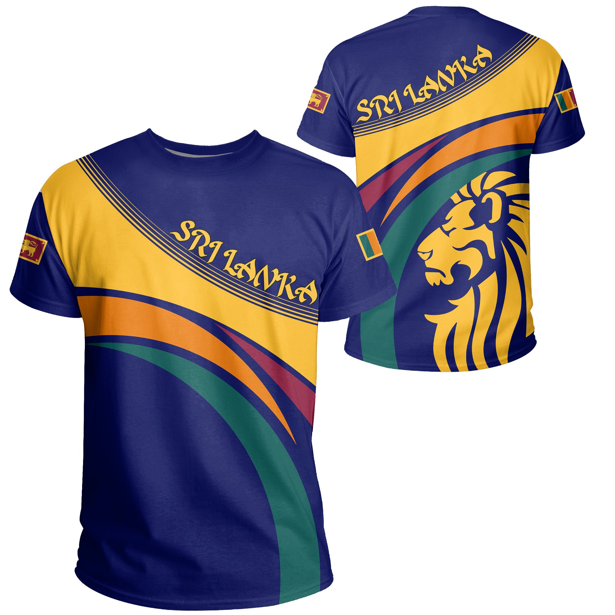 1sttheworld Sri Lanka Lion T-shirt – J5