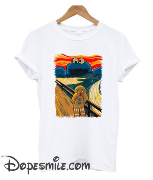 Cookie Monster The Scream cool  t SHirt