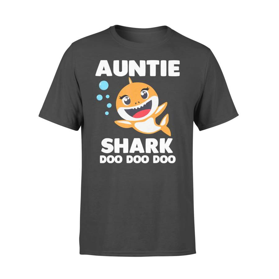 Auntie Shark Shirt Doo Doo Uncle Mommy Daddy Aunt Gift for Family – Standard T-shirt