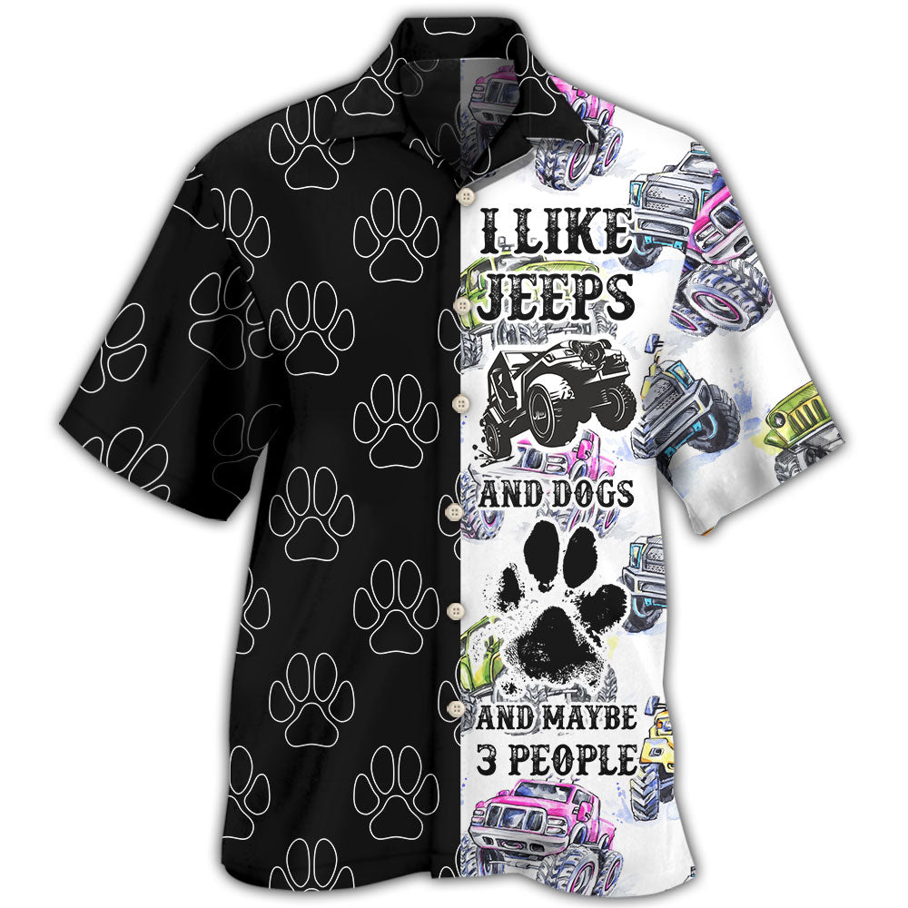 Jeeps I Like And Dogs Hawaii Shirt Ha2427