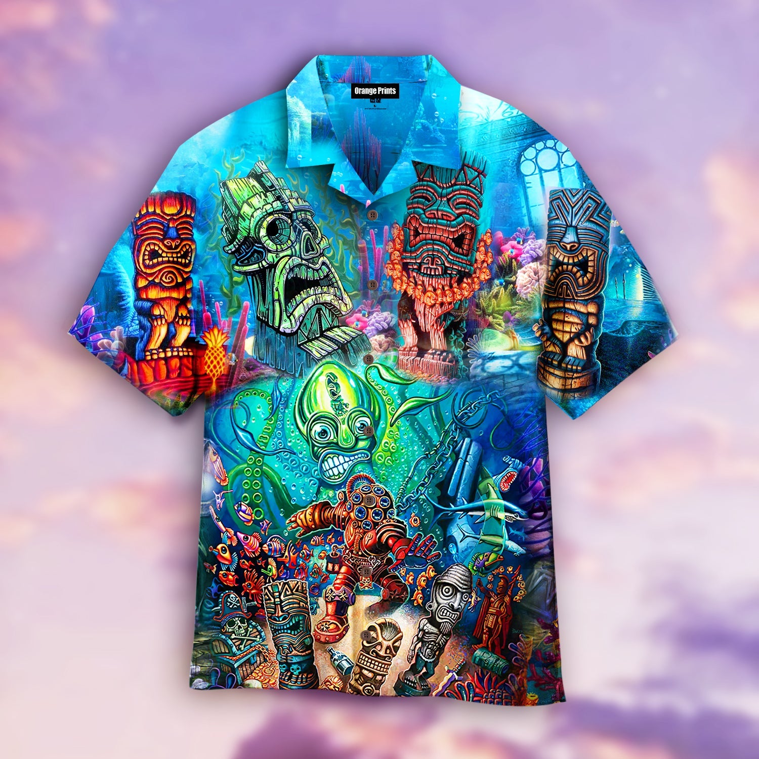 Tiki Under The Sea Aloha Hawaii Shirts For Men And Women Ha1713