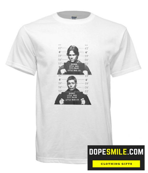 Supernatural Sam Dean Mugshots cool  T Shirt