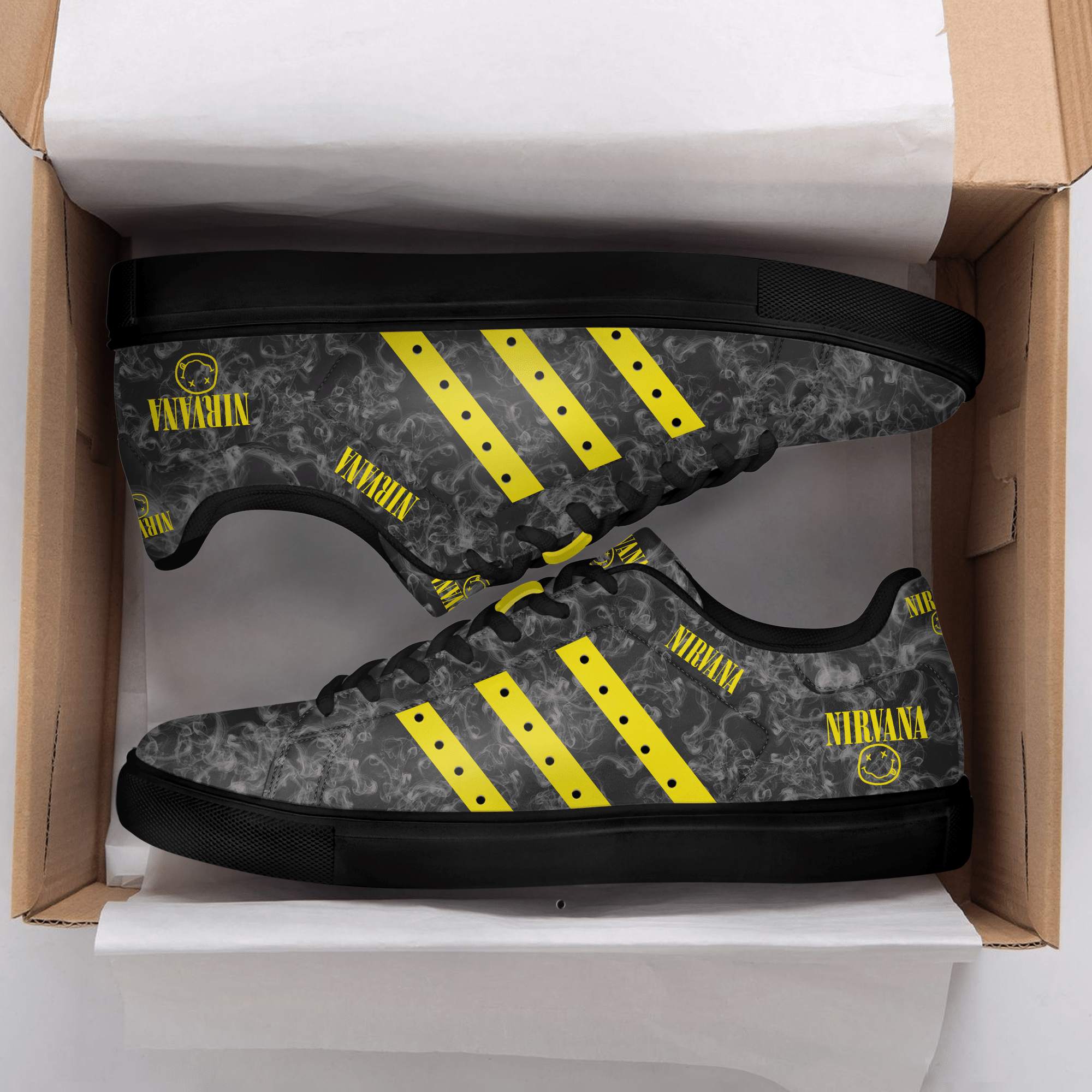 Nirvana Rock Band Low Top Shoes V24