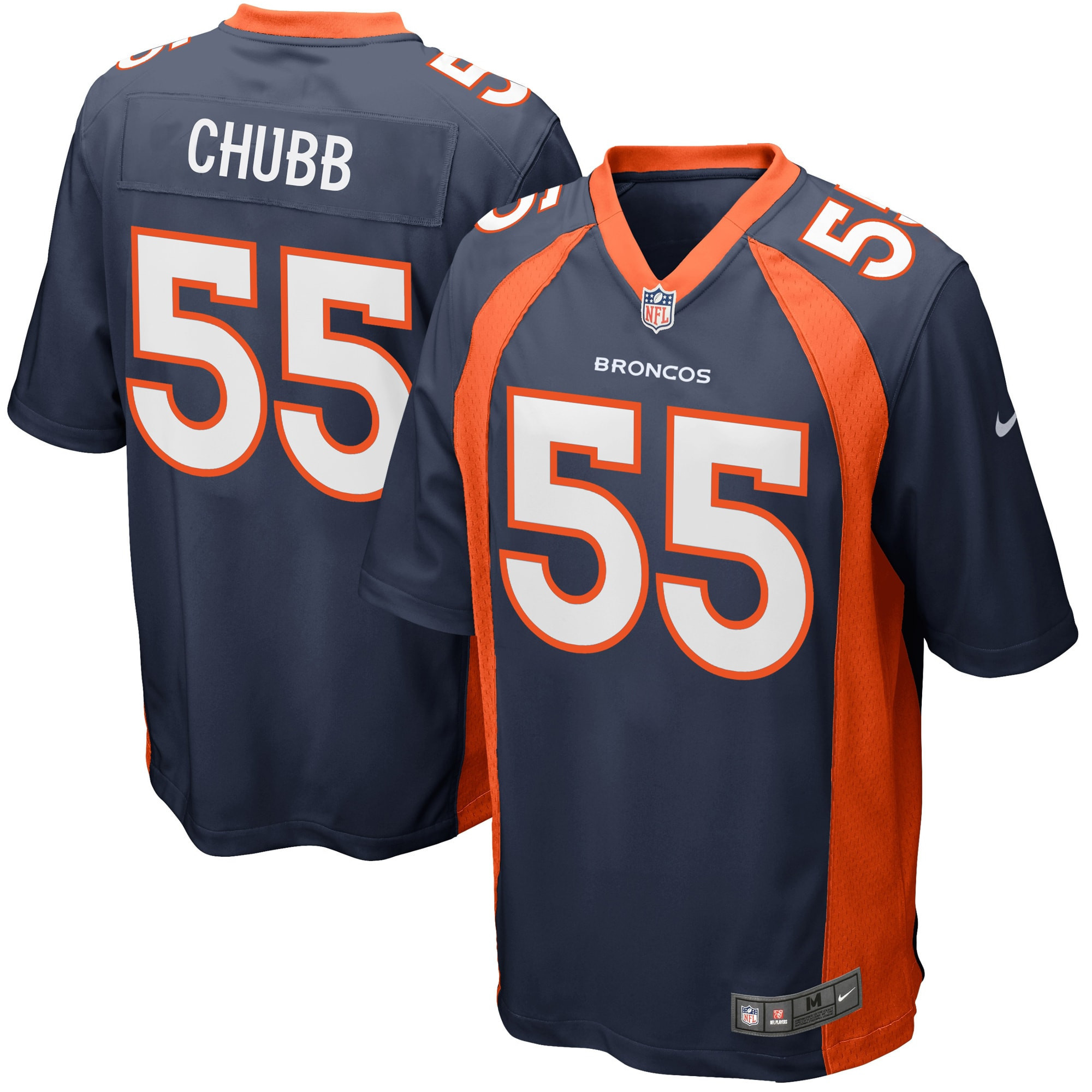 Bradley Chubb Denver Broncos Game Jersey – Navy NFL