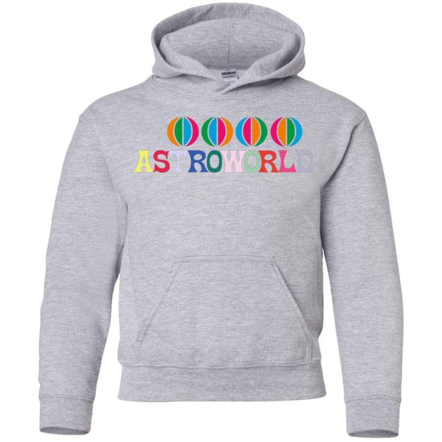 AGR Travis Scott AstroWorld Logo Youth Pullover Hoodie