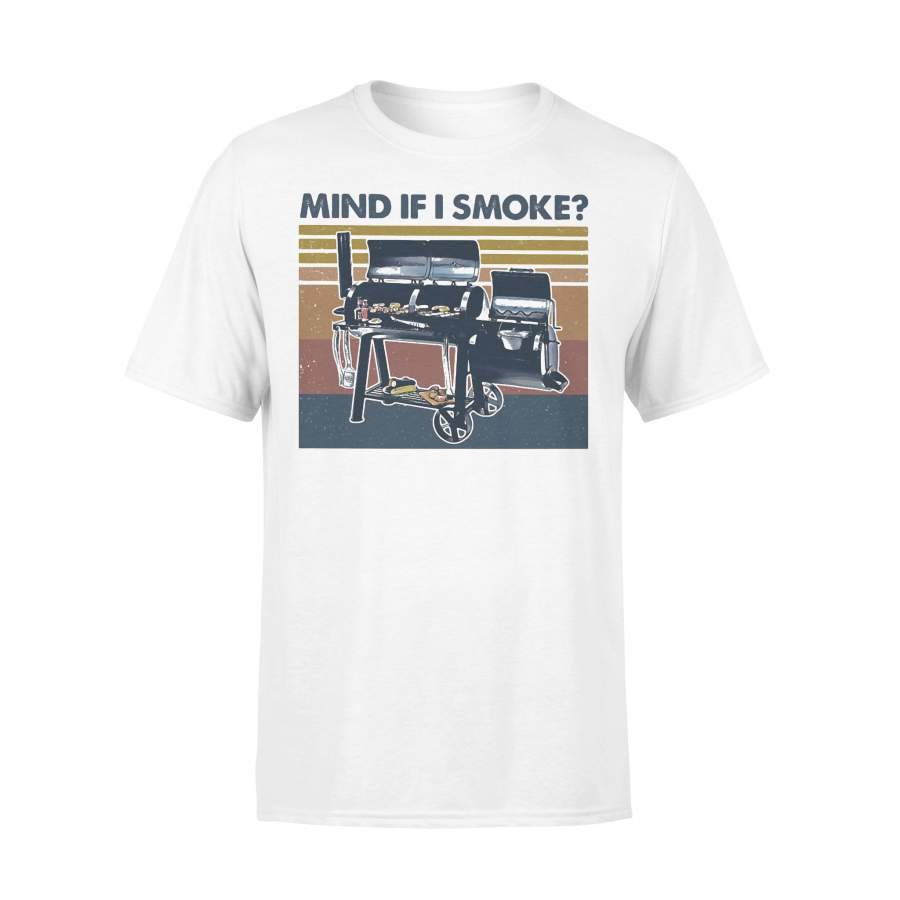 Mind If I Smoke Bbq Vintage Retro T-shirt