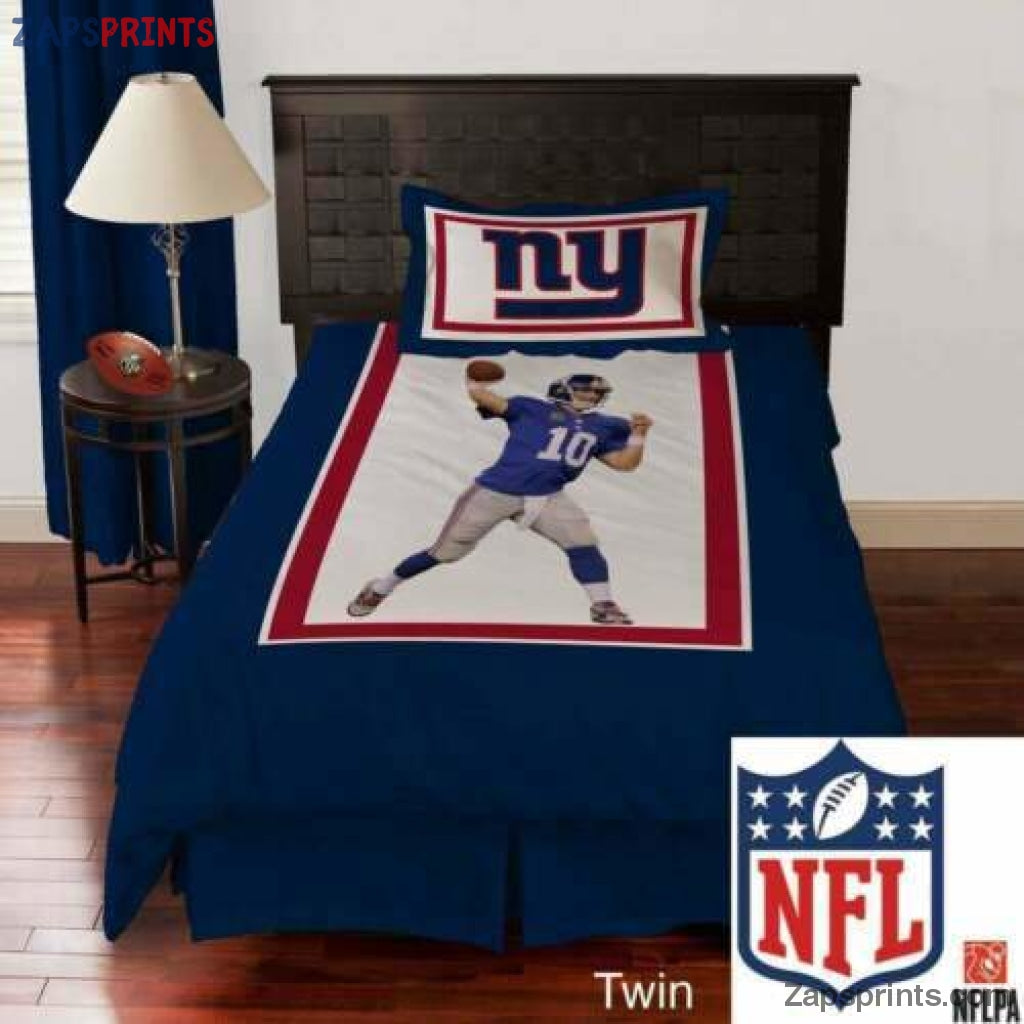 New York Giants Eli Manning 3D Bedding Set Gift For Fan Football Lovers