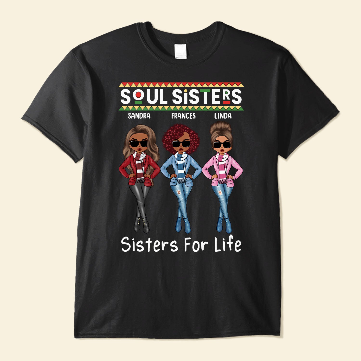 Soul Sisters – Personalized Shirts – Gifts For Black Girls