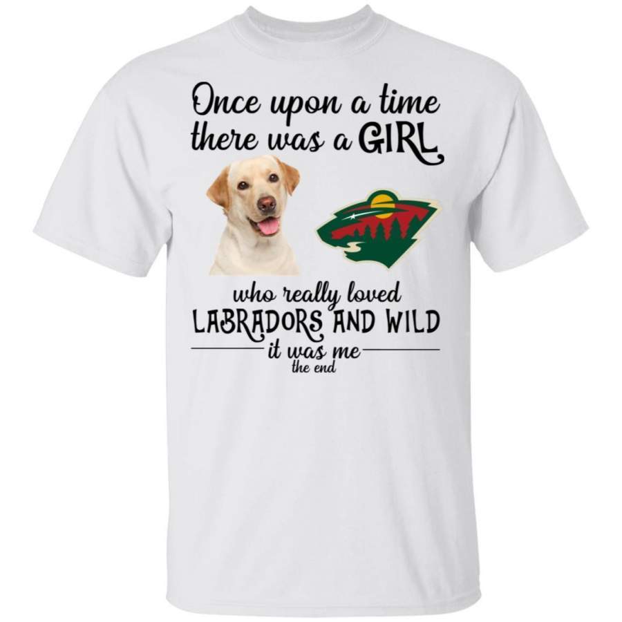 A Girl Really Loved Minnesota Wild And Labrador Dog Shirt HT209