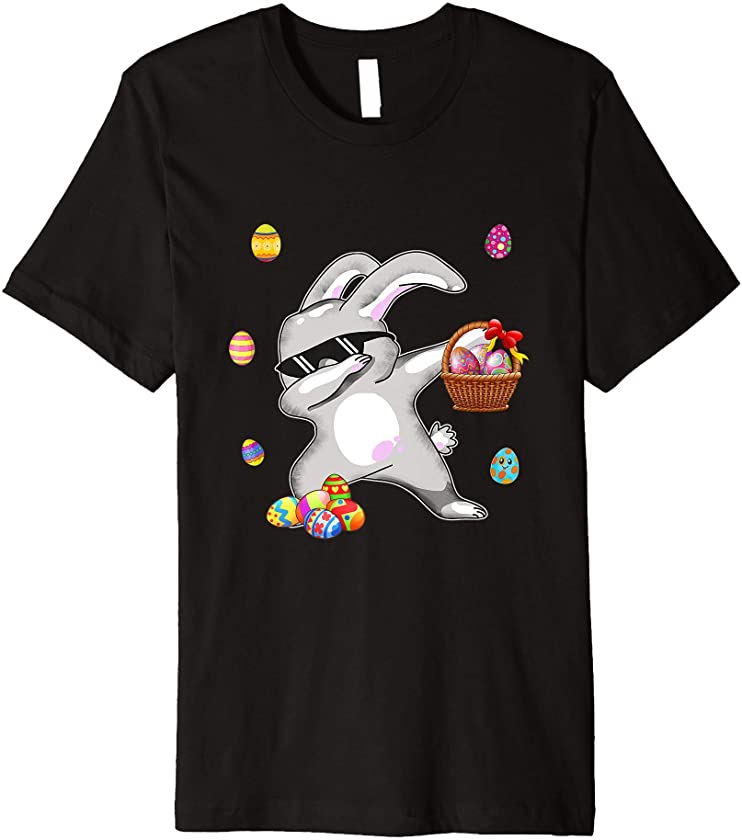 Dabbing Rabbit Easter Day Eggs Dab Boys Girls Kids Premium T-Shirt