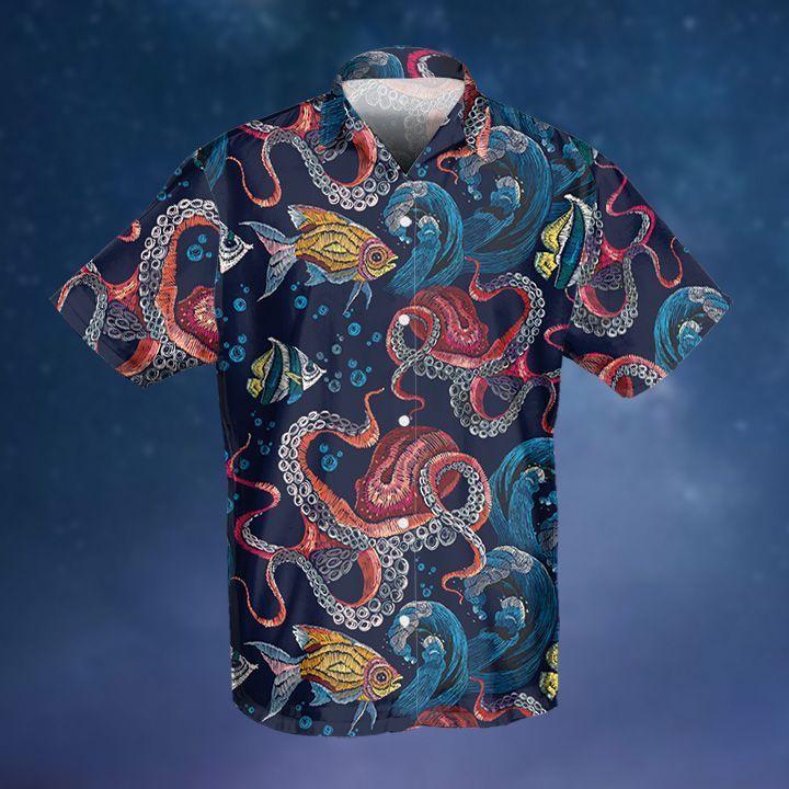 Octopus Tropical Ocean Hawaiian Shirt 2 Ha28231