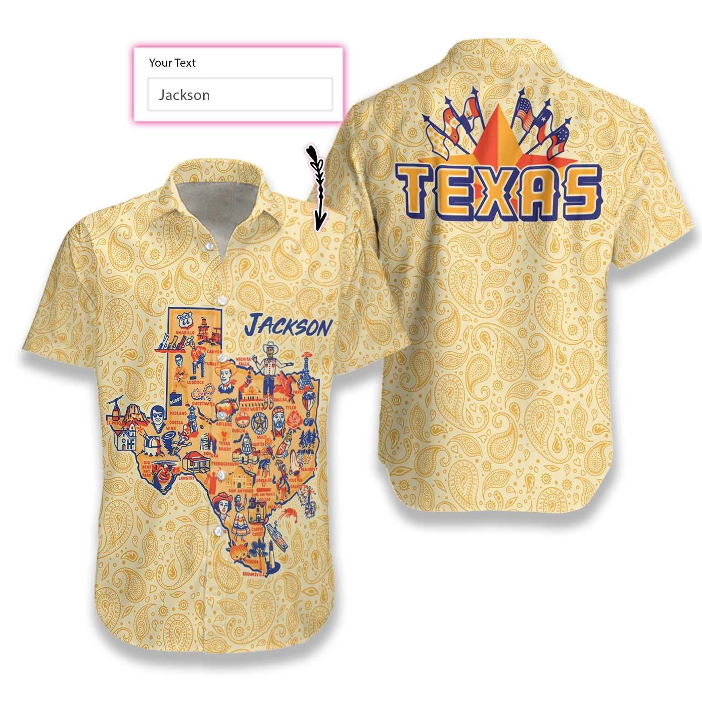 Check out this awesome Personalized Name Texas Vintage Hawaiian Aloha Shirts V