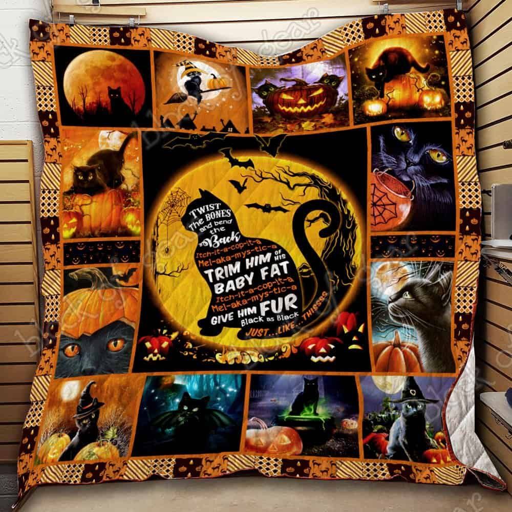 Black Cats Halloween GS-CL-NT2910 Quilt Blanket