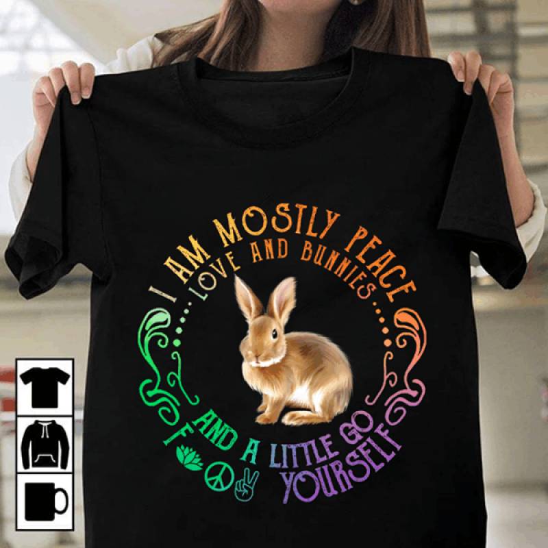 Peace Love Bunny Classic T-Shirt