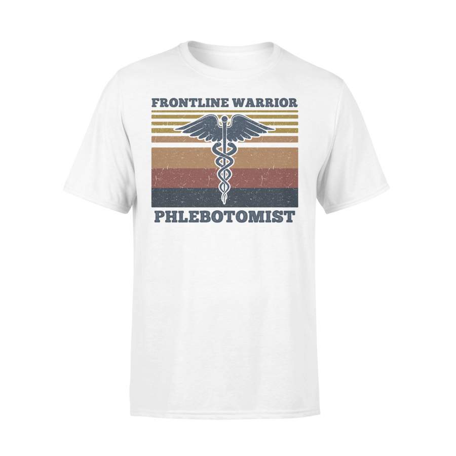 Caduceus Frontline Warrior Phlebotomist Vintage T-shirt