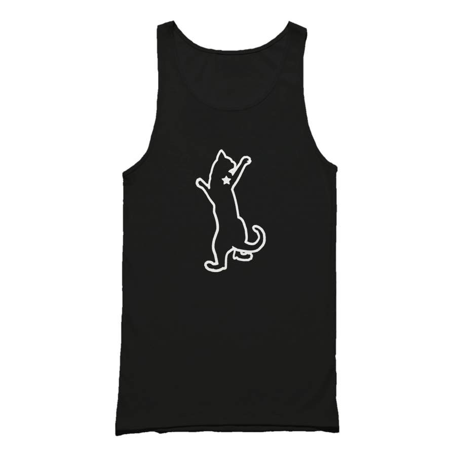 Cat Shoulder Kitten Star Usa Soft Meow Indiana Tank Top