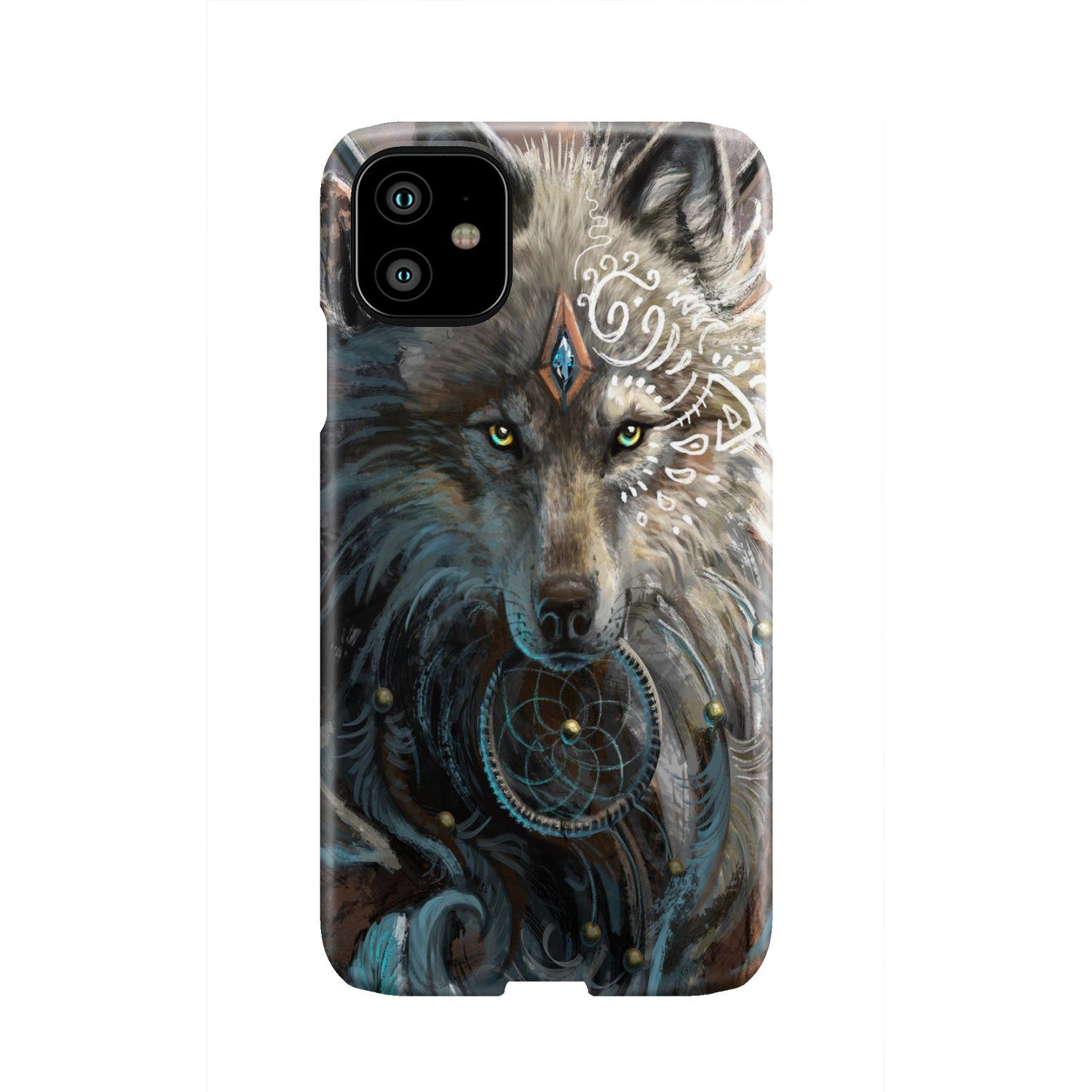 Wolf Warrior Native American Phone Case