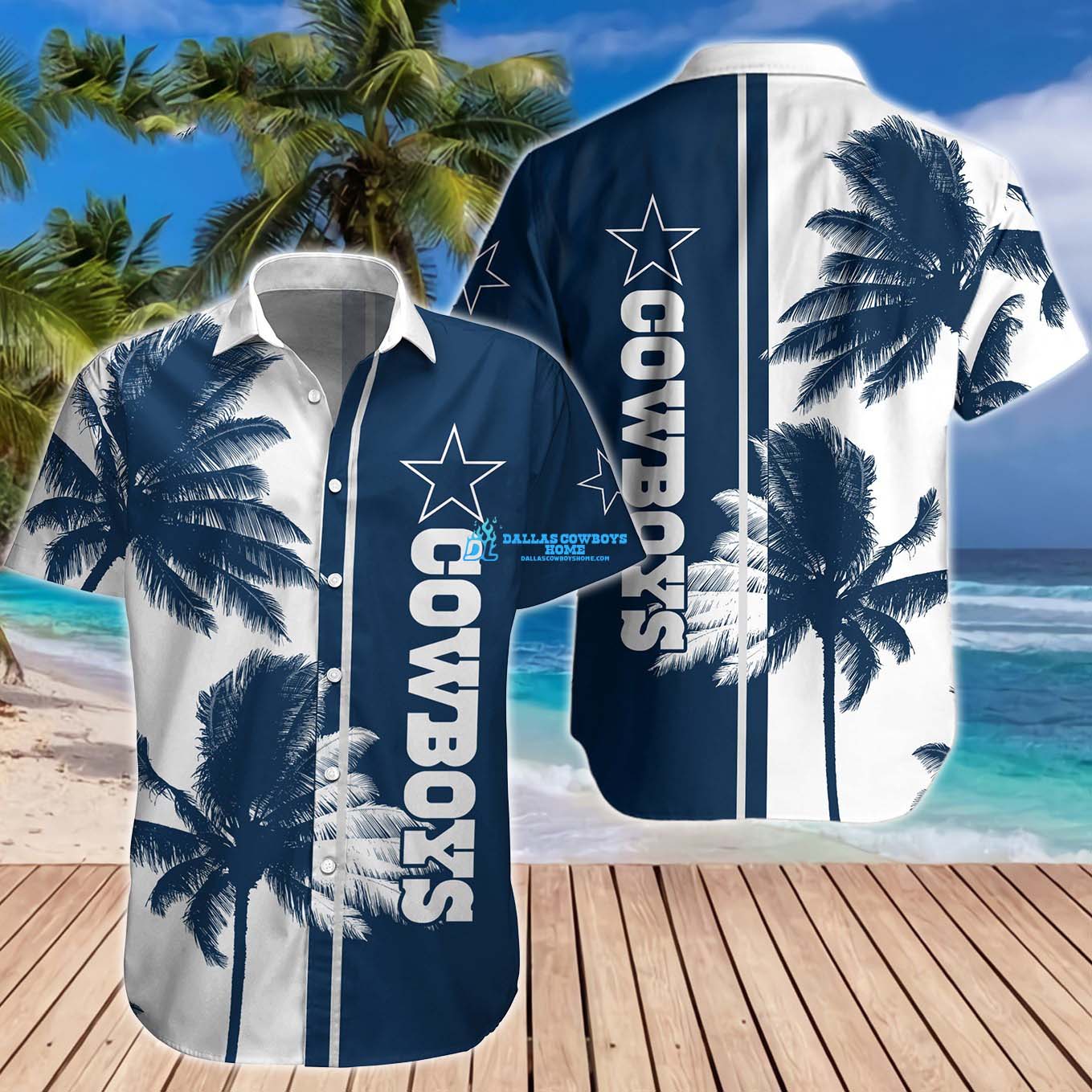 Dallas Cowboys Custom 3D Hawaiian Shirt N77117