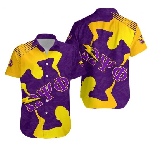 Omega Psi Phi 1911 Fraternity Hand Sign Royal Purple And Gold Hawaiian Shirt For Hot Summer