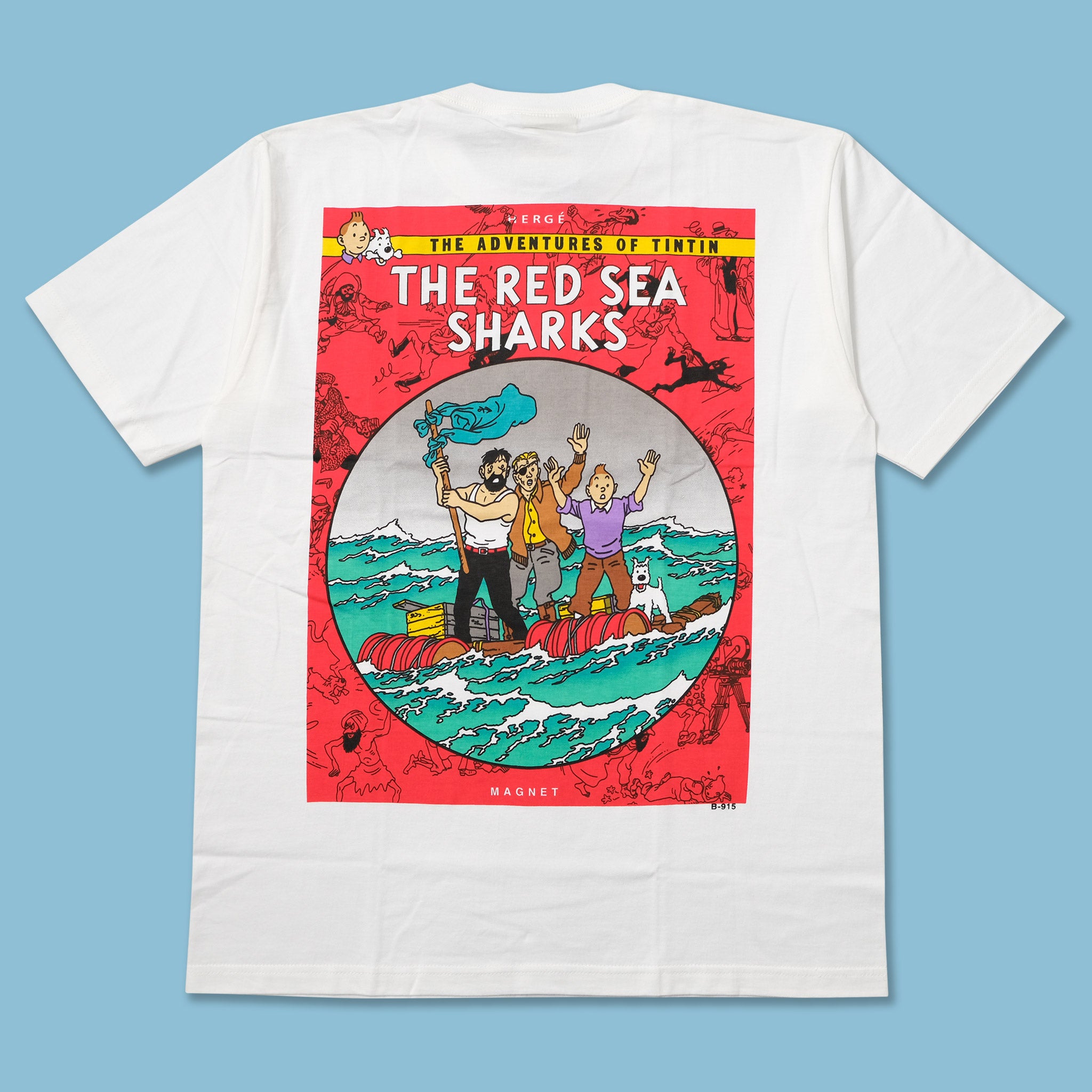 Vintage Ds Tintin The Red Sea Sharks T-Shirt Large