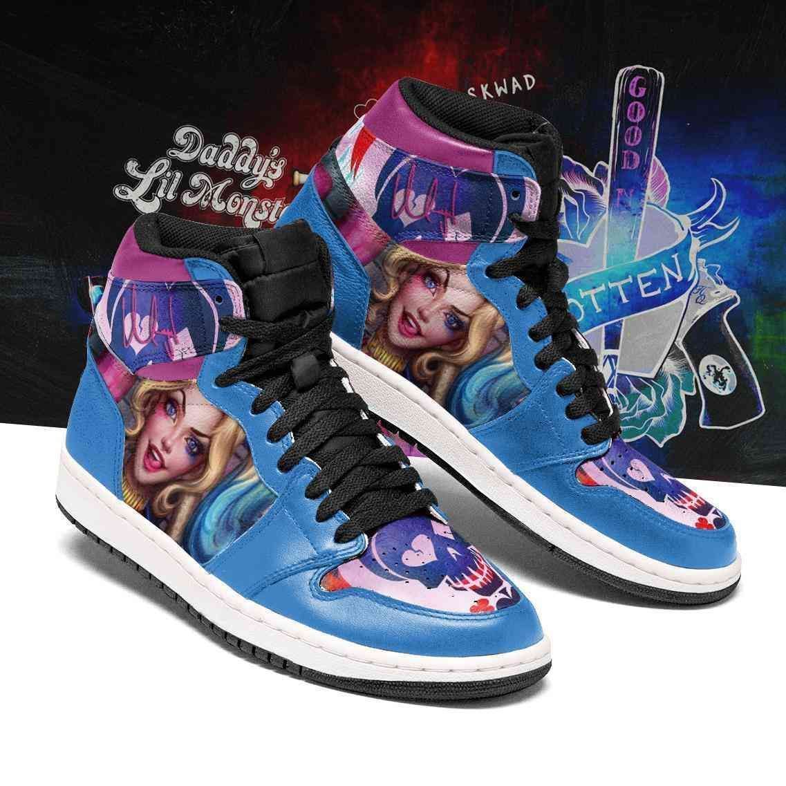 Harleyquinn Dc Comics Air Jordan Shoes Sport Sneakers