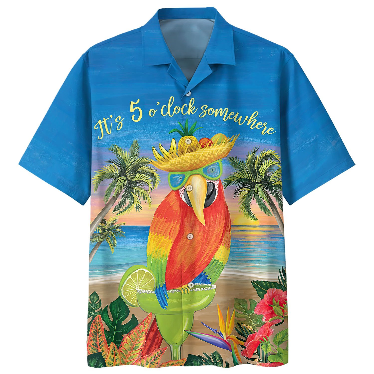 Famille Parrot 5 Somewhere Hawaii Shirt Ha47996