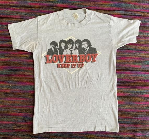 Vintage 80S Rock Shirtloverboy Keep It Up On Jays Rand Shirtedium To Small Shirt