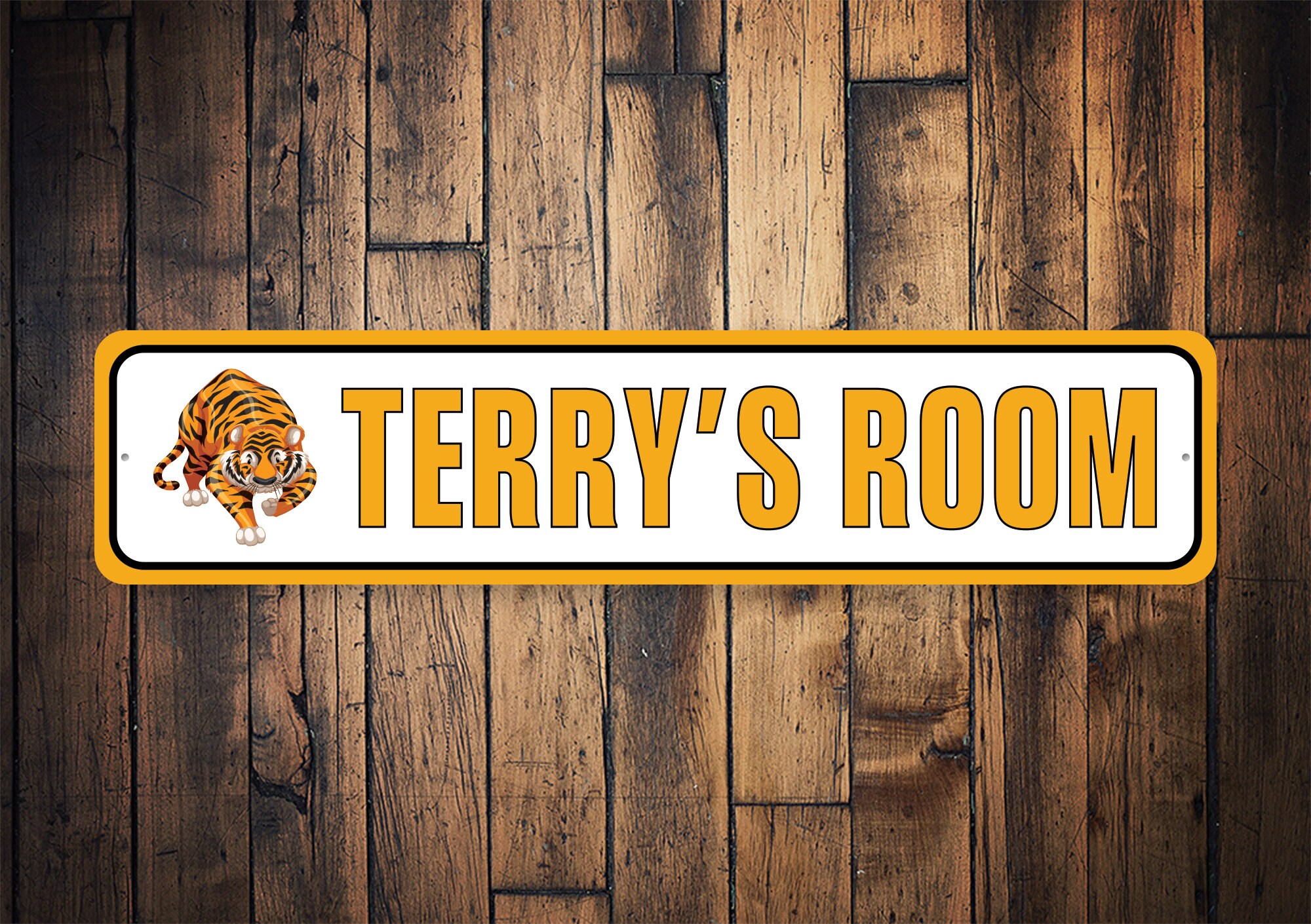 Tiger Room Sign, Tiger Lovers, Kid Tiger Room, Tiger House, Decor For Kid Room, Kid Room Sign, Kid Loves Outdoor, Kid  – Quality Aluminum