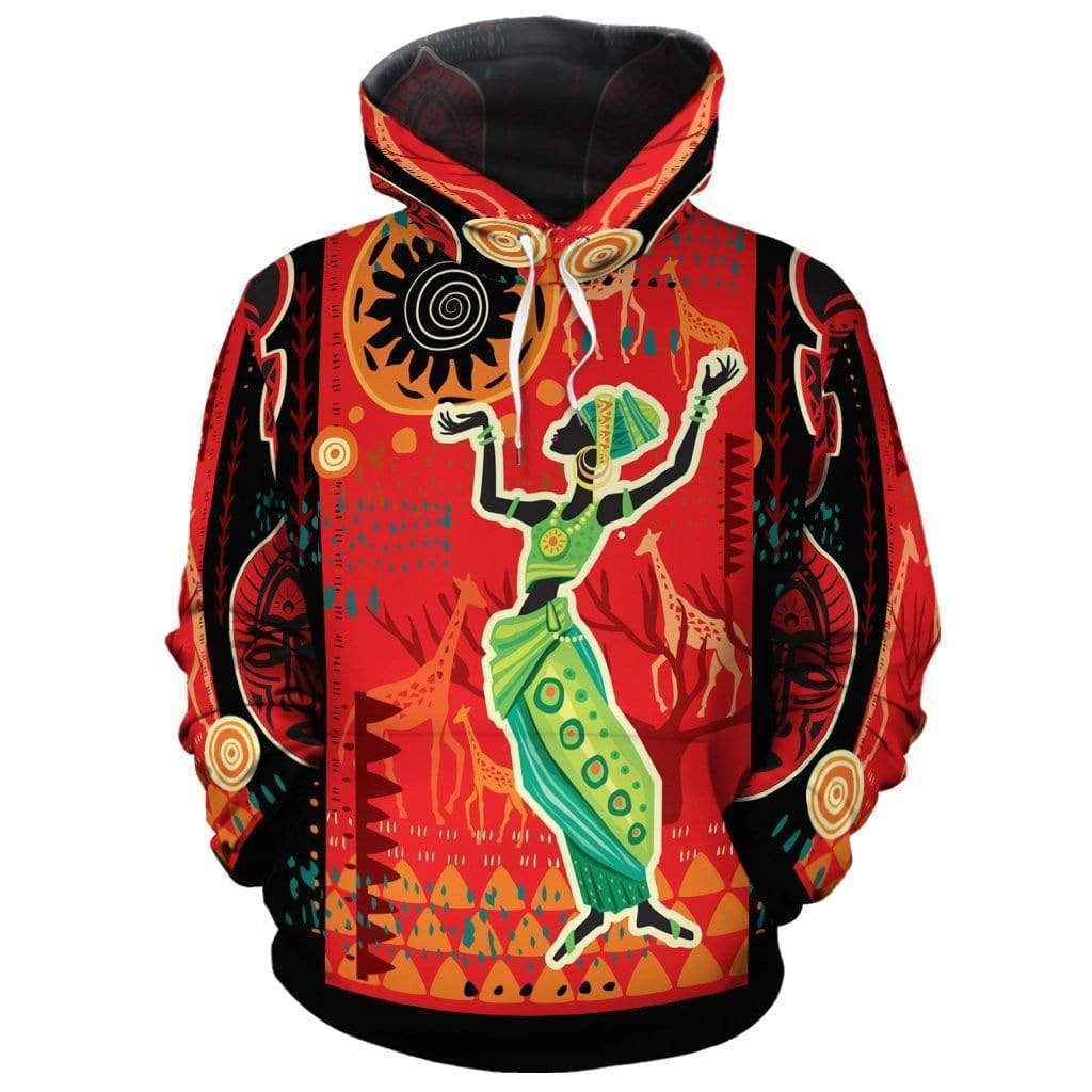 Wonderprint Hoodie – African Dancers 3 Pullover