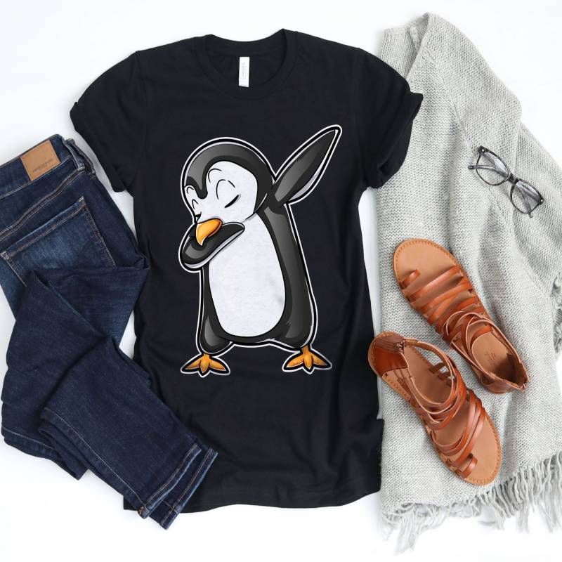 Crushtee Dabbing Penguin Shirt Penguin Gifts Funny Cute Penguins Penguin Lover Gift Dab Dance Penguin Tee Tank Top Hoodie Long Sleeve Hoodie