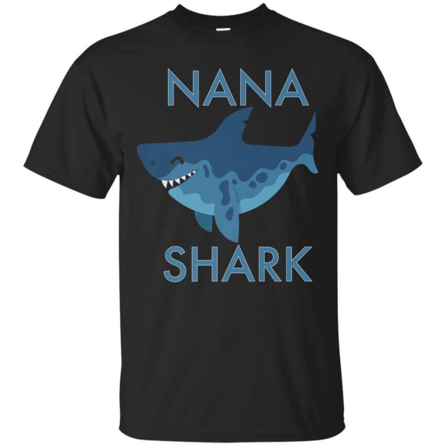 AGR Cute Nana Shark Tshirt Grandma Matching Family Summer Tees Jaq T-shirt