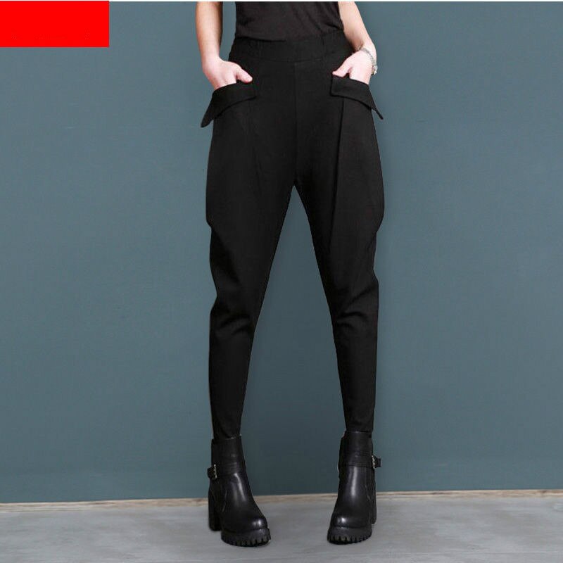 2022 Women Spring Autumn New Fashion Streetwear High Waist Harem Pants Female Loose Korean Style Casual Trousers C166 alx