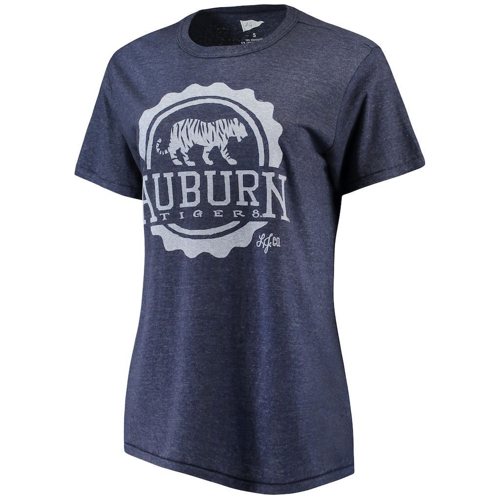 Lauren James Heathered Navy Auburn Tigers Prep And Pride Shirt