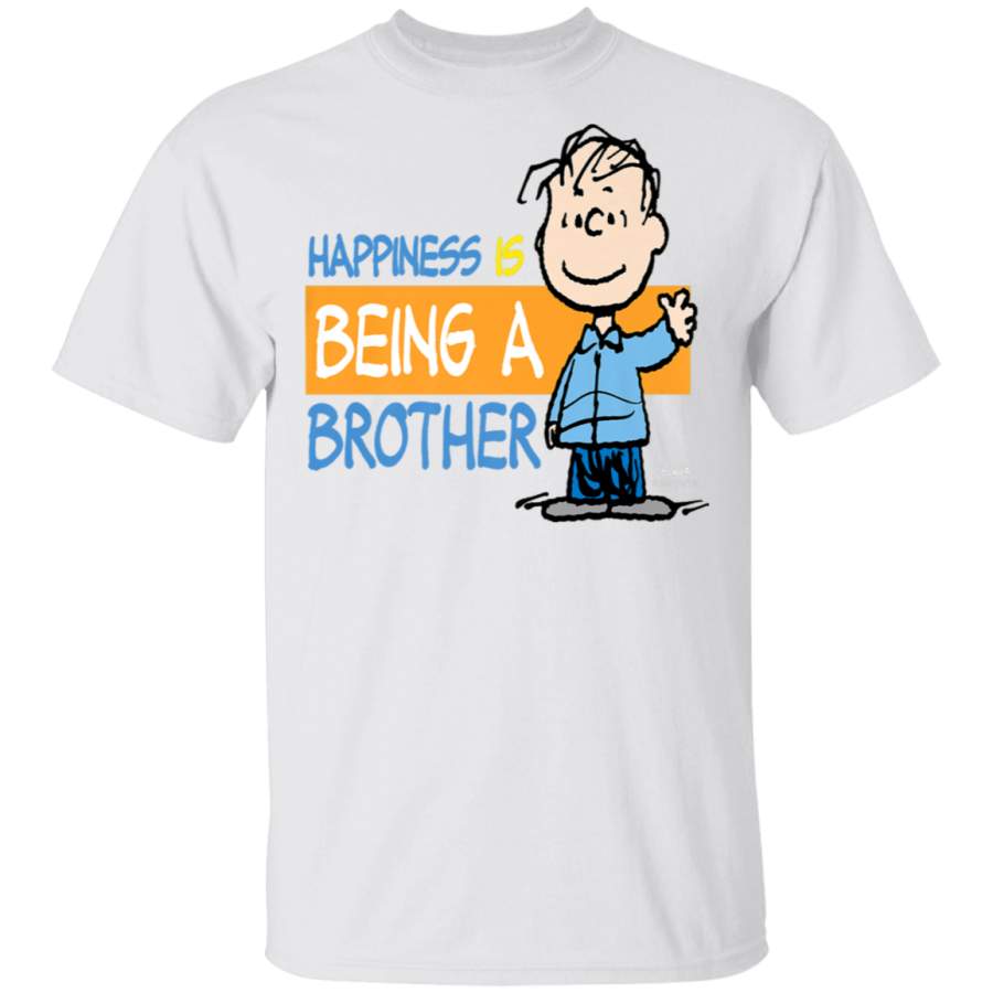 Peanuts Linus van Pelt Happiness is Being A Brother T-Shirt