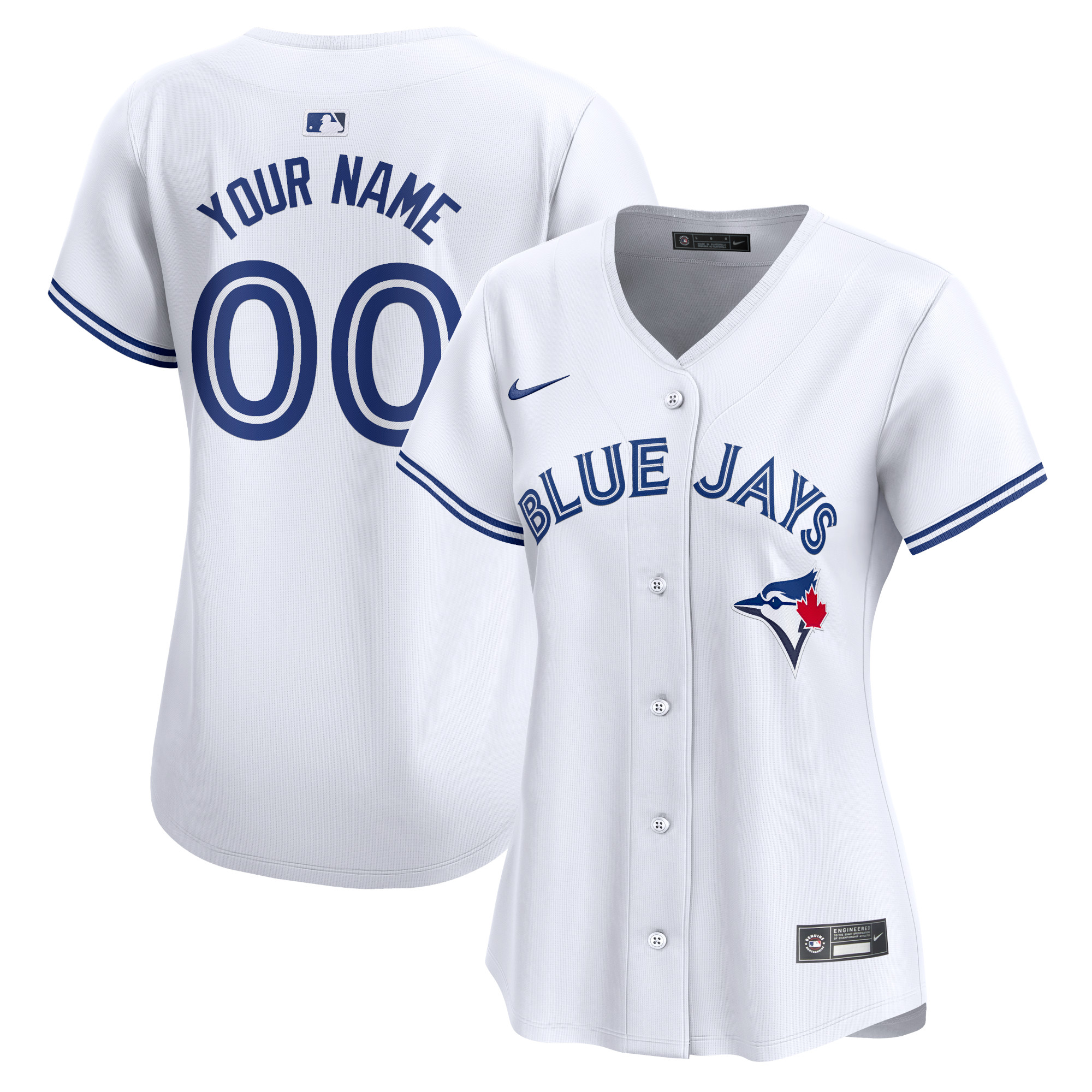 Toronto Blue Jays Women's Home Limited Custom Jersey – White