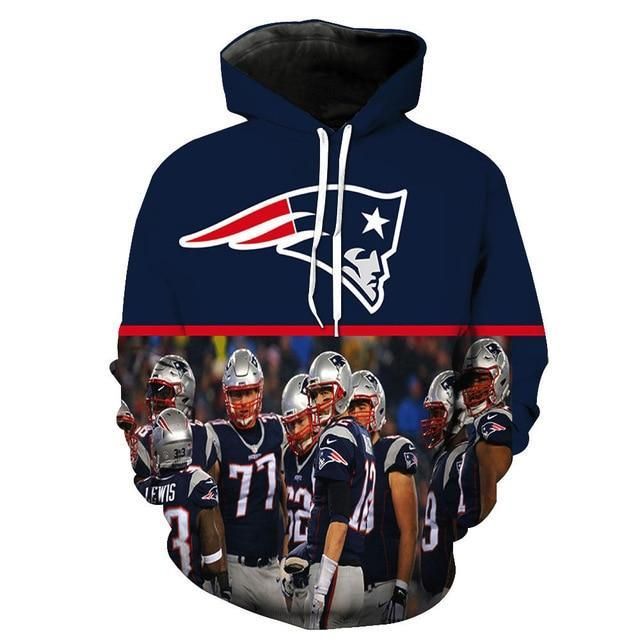 New England Patriots 3D Hoodie