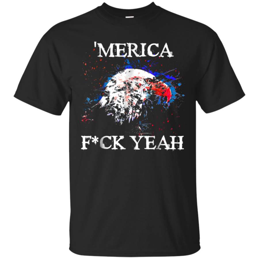 AGR ‘Merica Fck Yeah Distressed Eagle | July 4th USA Shirt