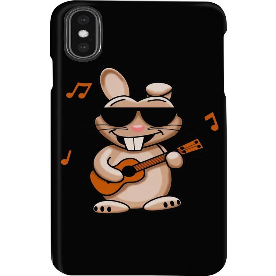 Rabbit Plays Ukulele Funny Design Gift For Ukulele Lovers Phone case