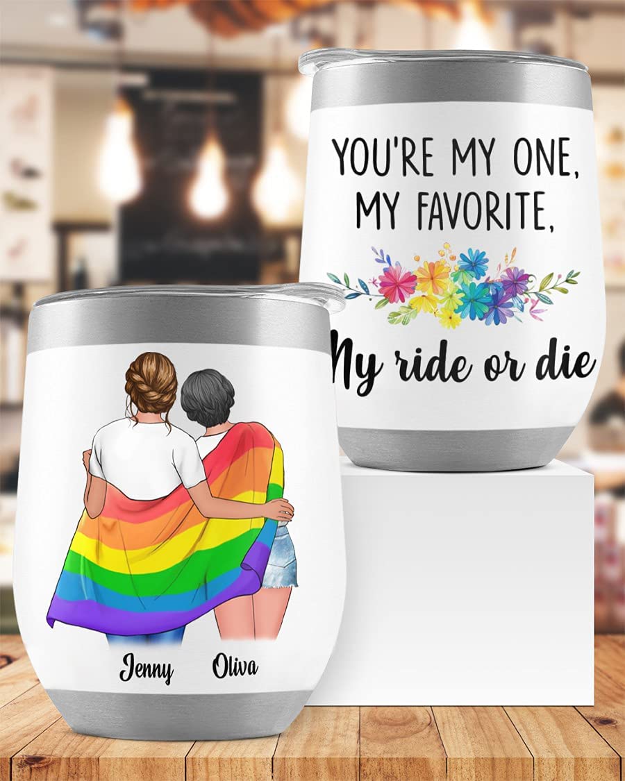 Personalized Lgbt Tumbler Couple, Lgbt Tumbler, You Are My Rainbow, Lgbt Pride, Gay Couple Tumbler