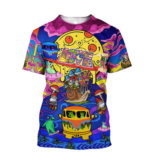 Trip To Galaxy Hippie Guys 3D All Over Printed Shirt For Hippie Lovers, Hippie Style 3D Shirts, Gift For Men And Women