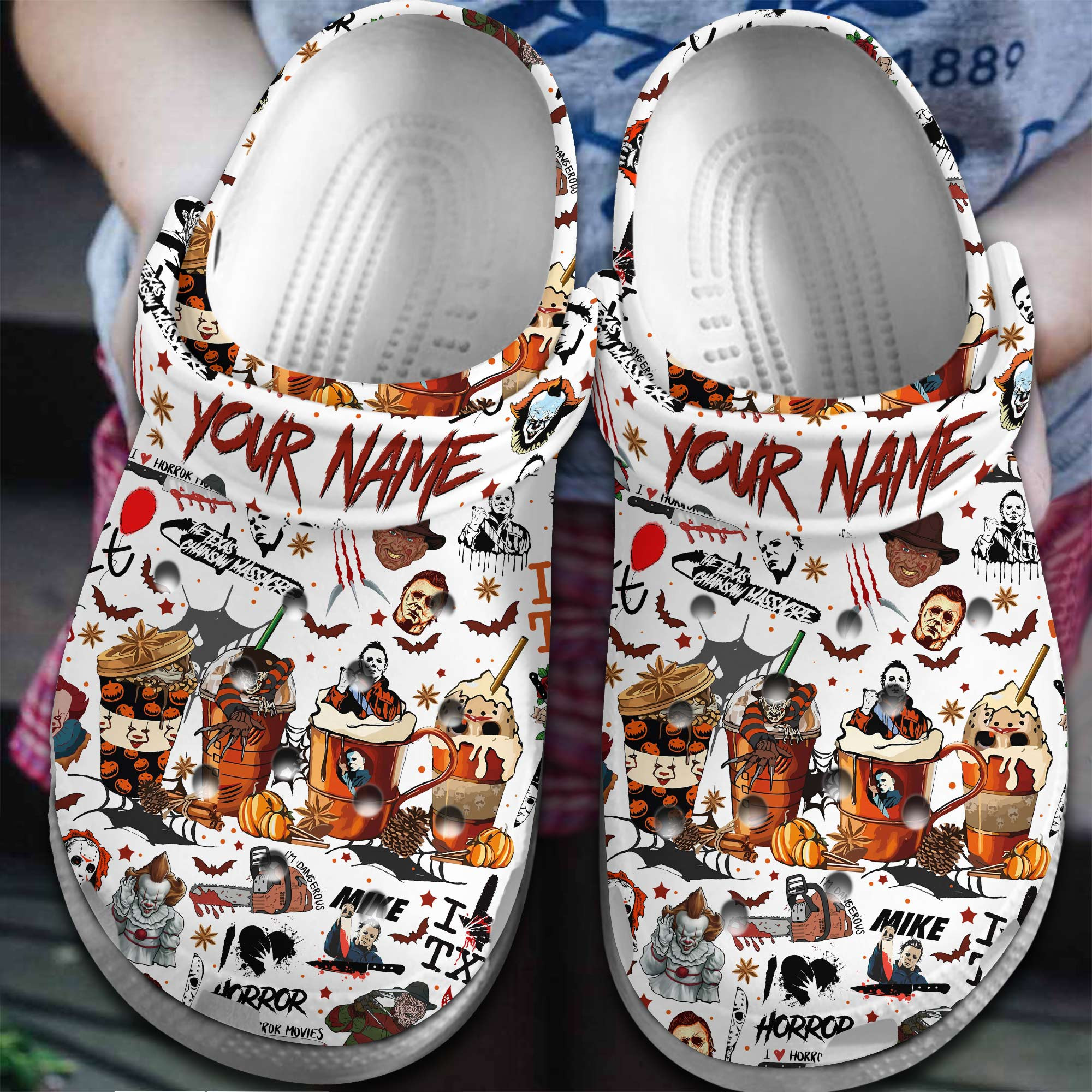 Texas Chainsaw Massacre Movie Crocss Clogs For Men Women And Kid Bm1411-2198