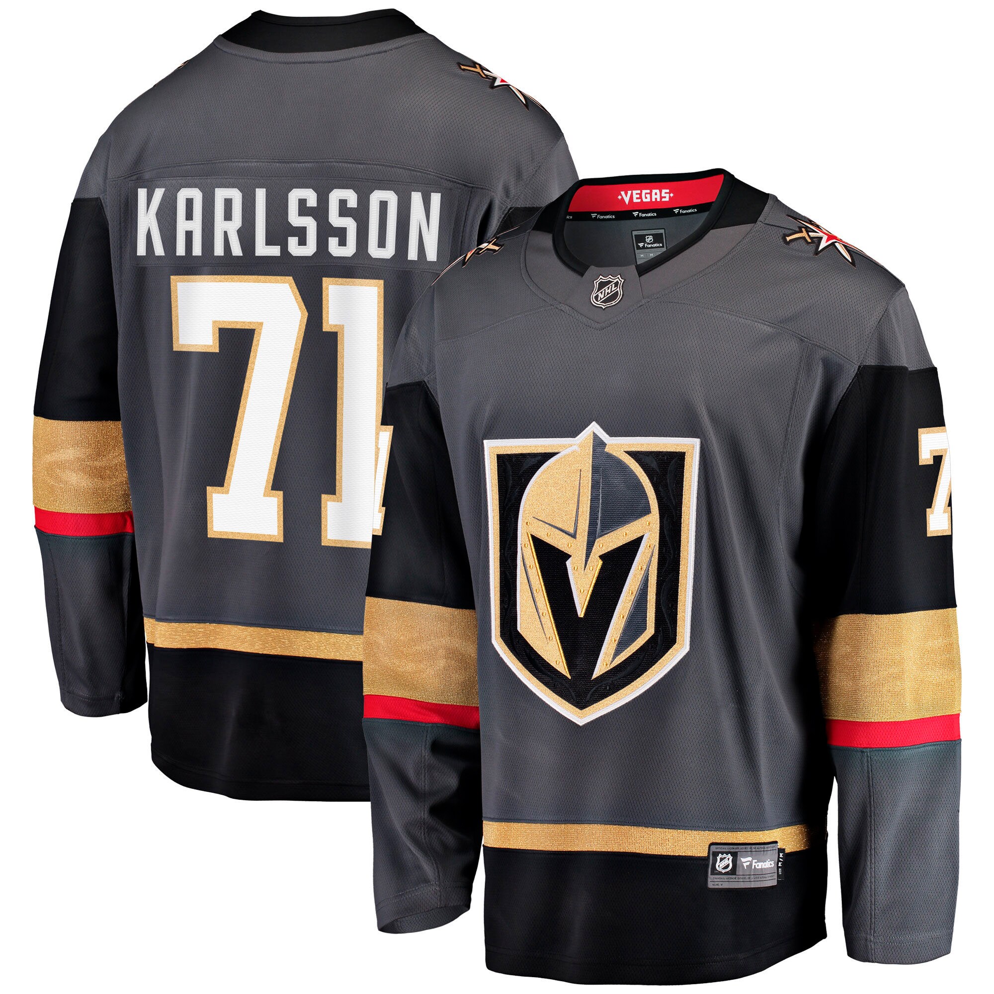 Men's Vegas Golden Knights William Karlsson Gray Alternate Breakaway Jersey