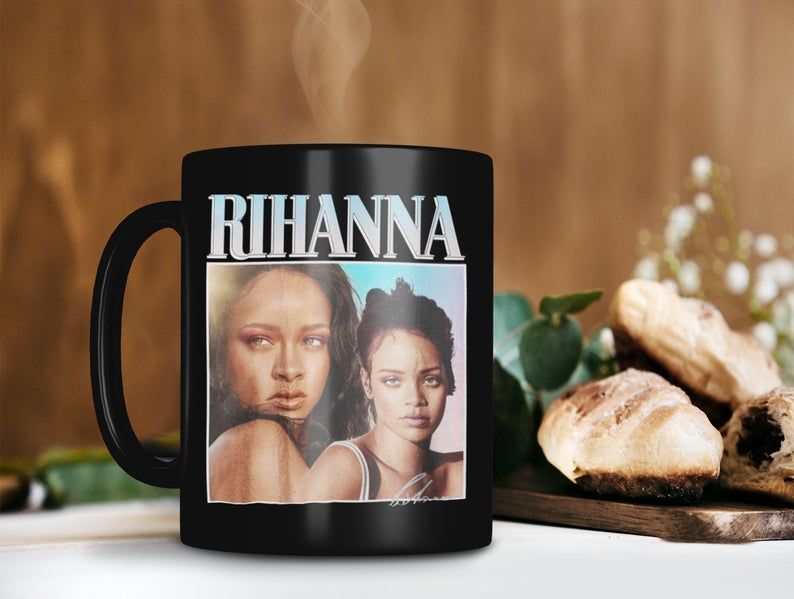 Black Mug Rihanna Mug Robyn Rihanna Fenty Mug Savage X Fenty Mug Retro Vintage Mug Premium Sublime Ceramic Coffee Mug H99