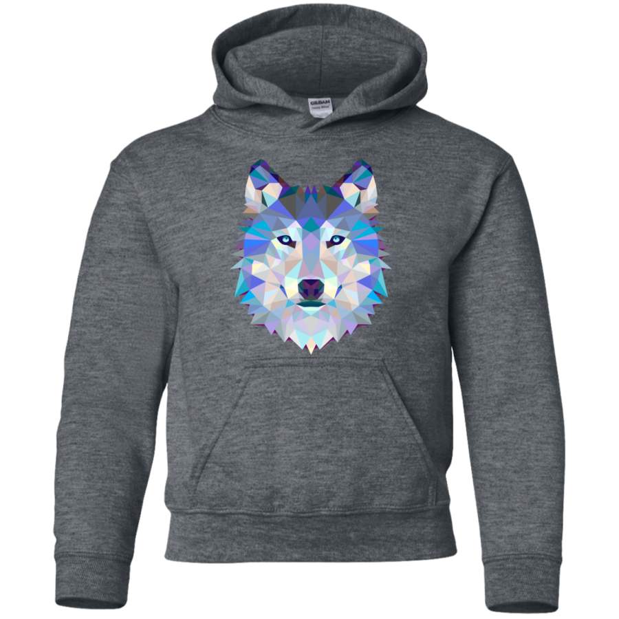 Wolf Animals Gift Youth Pullover Hoodie