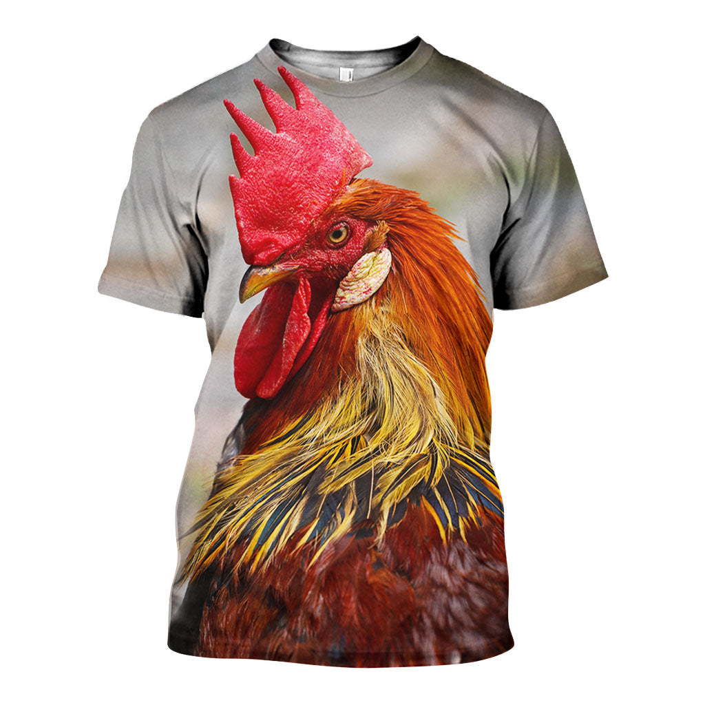 3D All Over Printed Rooster Shirts And Shorts DT151207