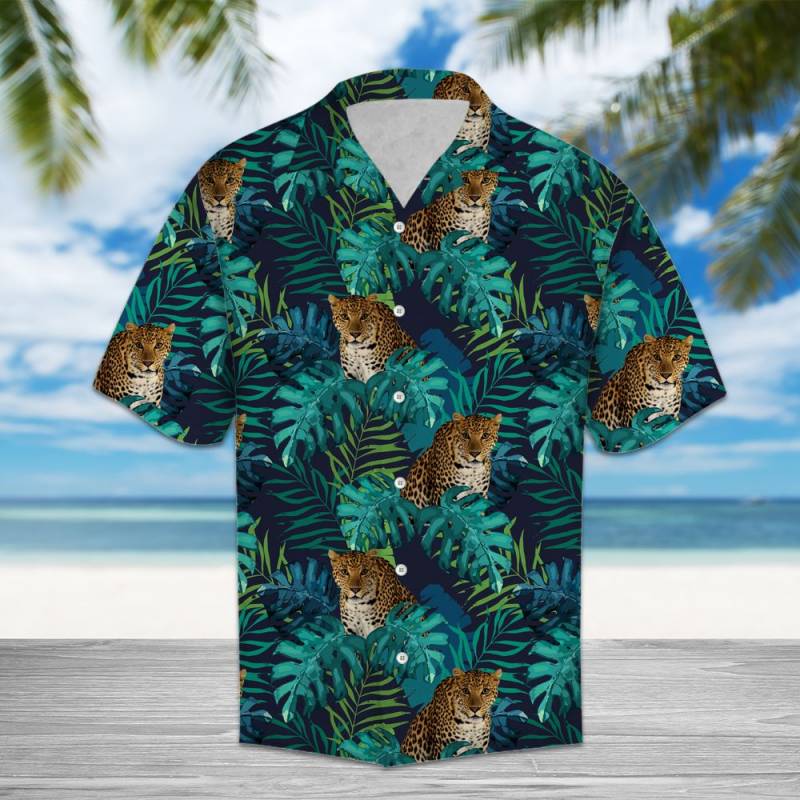 Tropical Cheetah Hawaiian Shirt Ha51028