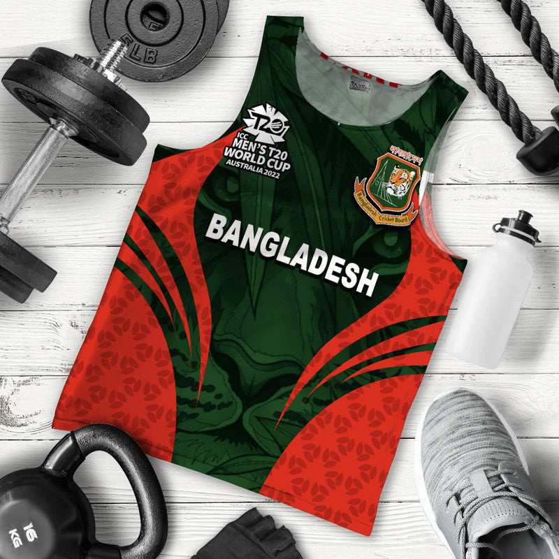 (Custom Personalised And Number) Bangladesh Cricket Men’S T20 World Cup Men Tank Top Tiger Lt6