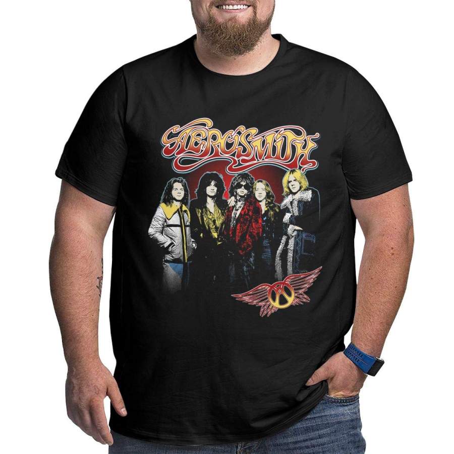 AlvaLynd Mens Tshirts Man Aerosmith Tees Big Sizes